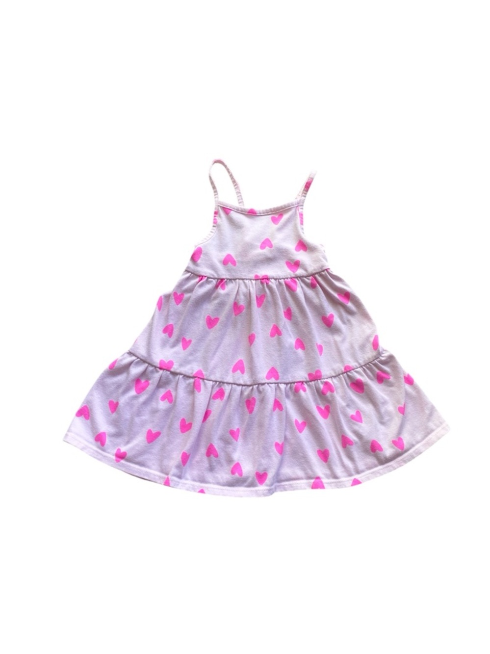 3T Cat & Jack Neon Pink Heart Dress